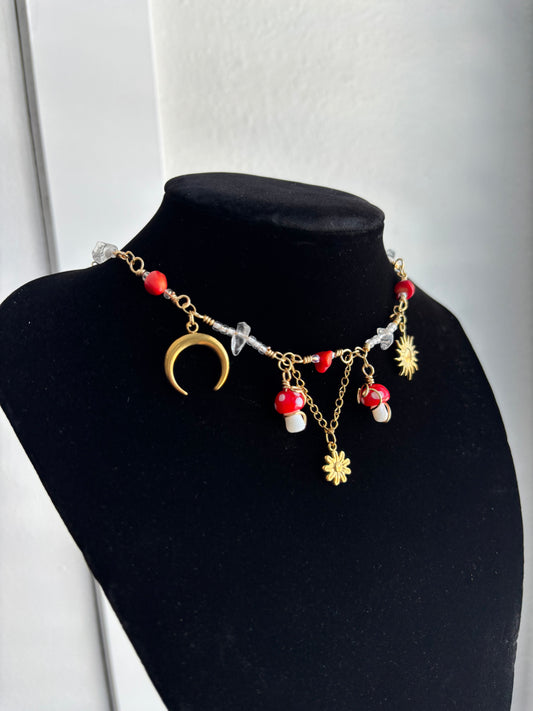 Forest Fairy Mushroom Choker